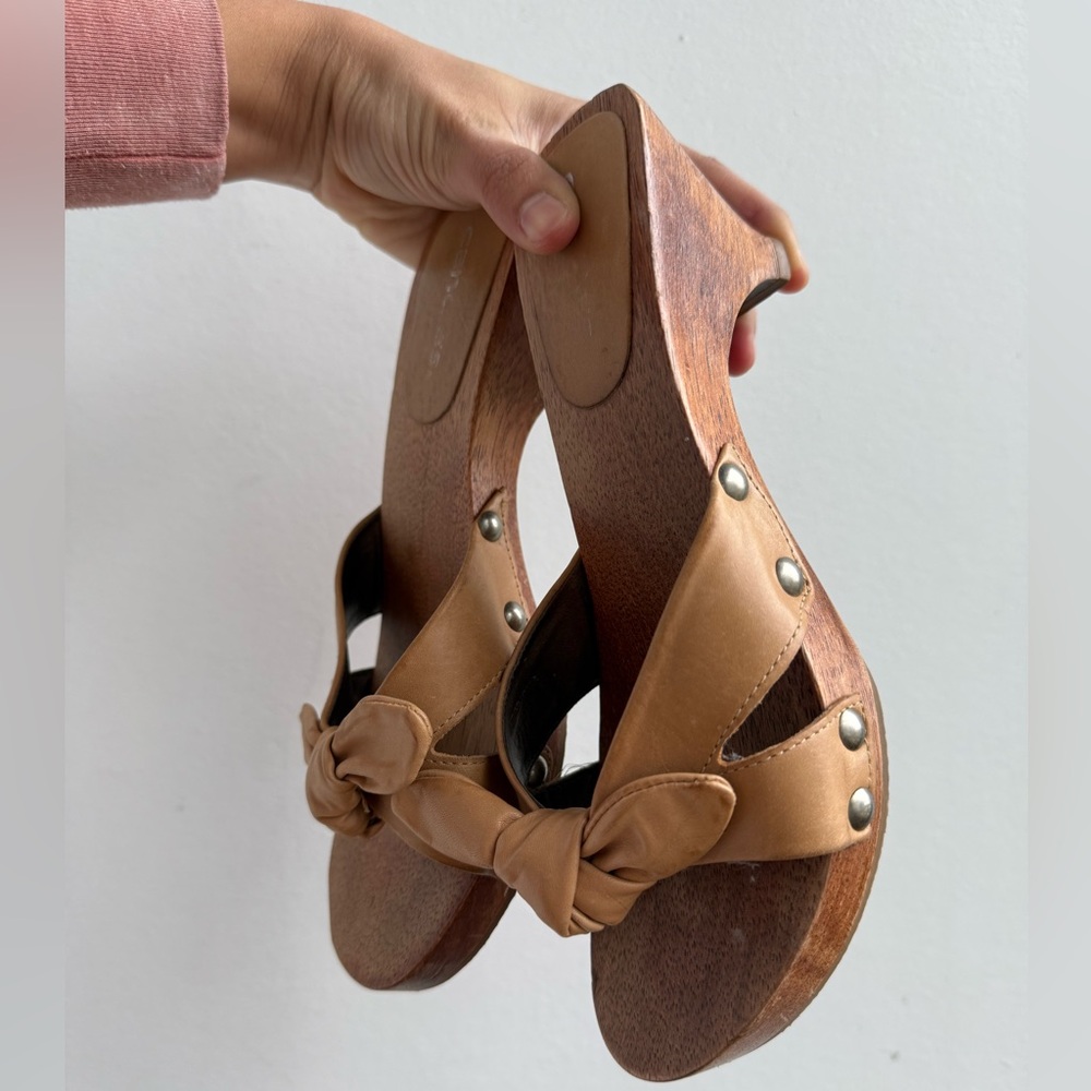 Vintage 90s wooden heels